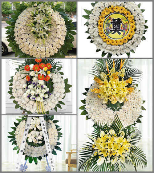 山西运城闻喜县凹底镇西畖底村花圈速递